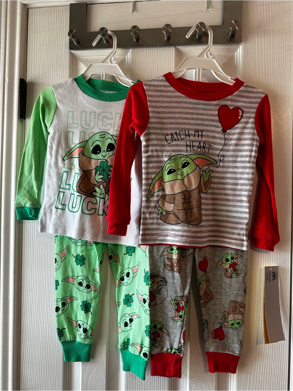 Star Wars Kids Grogu Pajama Set - Green & Red
